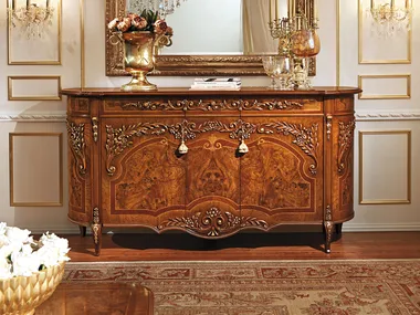 REGGENZA LUXURY - Wood veneer sideboard with doors _ Barnini Oseo